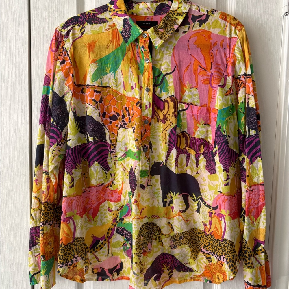 J. Crew Women’s Ratti(R) Safari Popover Blouse